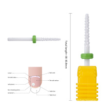 2020 3/32" Barrel Smooth Top Ceramic Nail Drill Bit Manicure Mill Cutter Remove Acrylic Gel Nail Polish